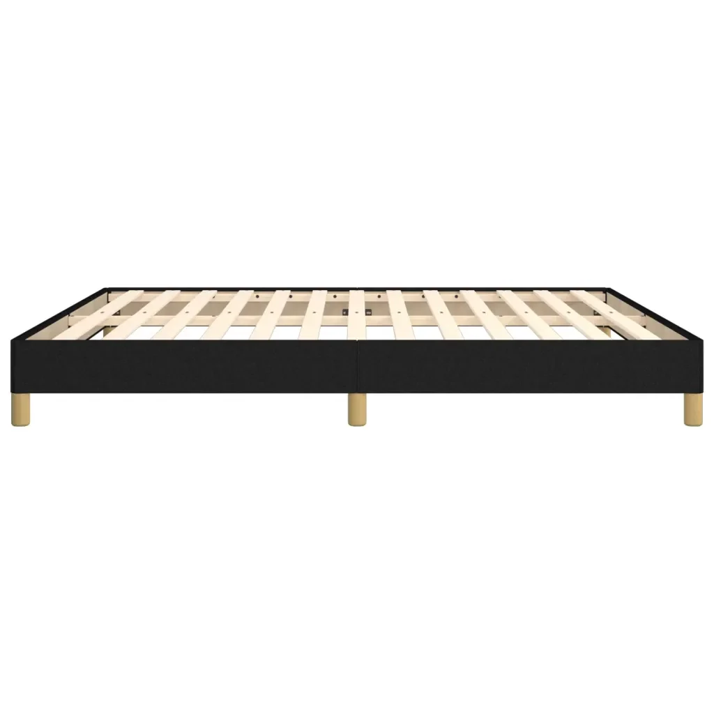 Letto matrimoniale | Letto per adulti | Giroletto senza Materasso Nero 180x200 cm in Tessuto - Image 6