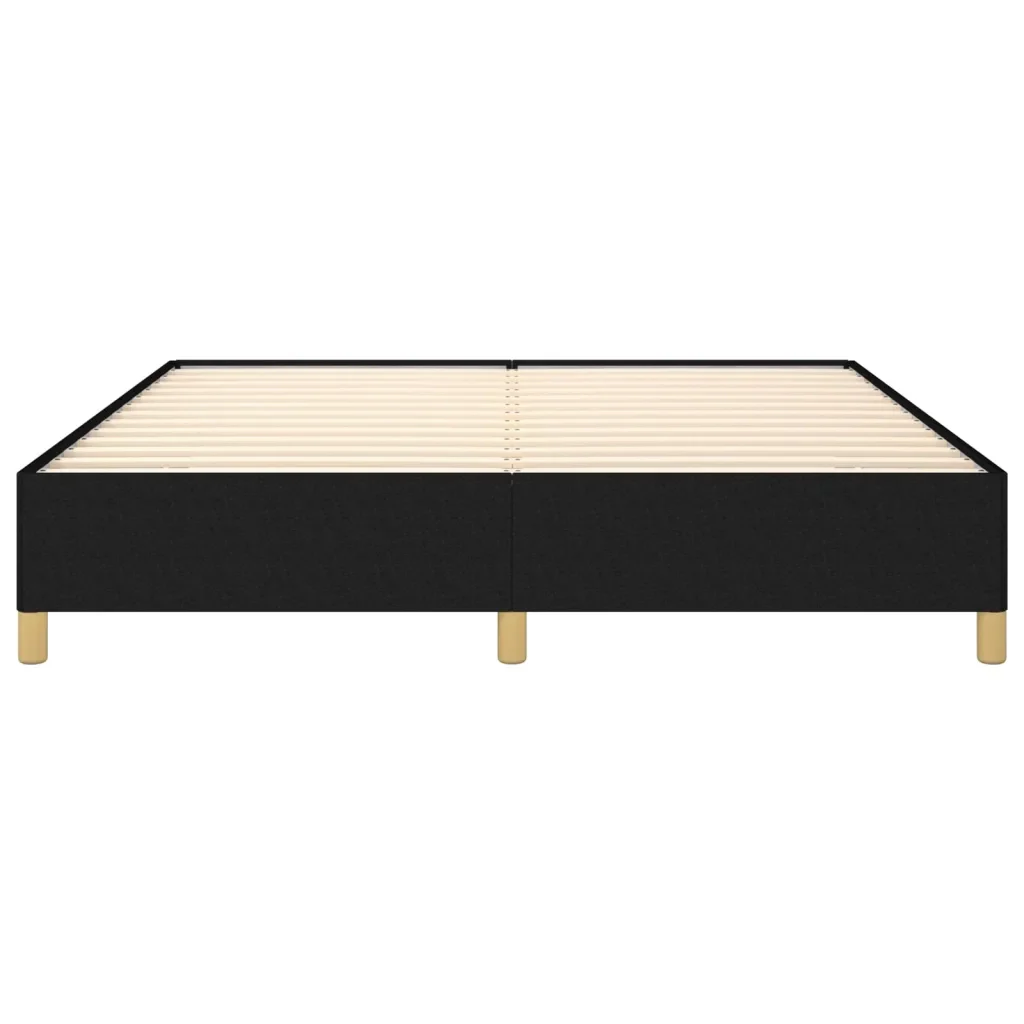 Letto matrimoniale | Letto per adulti | Giroletto senza Materasso Nero 180x200 cm in Tessuto - Image 5
