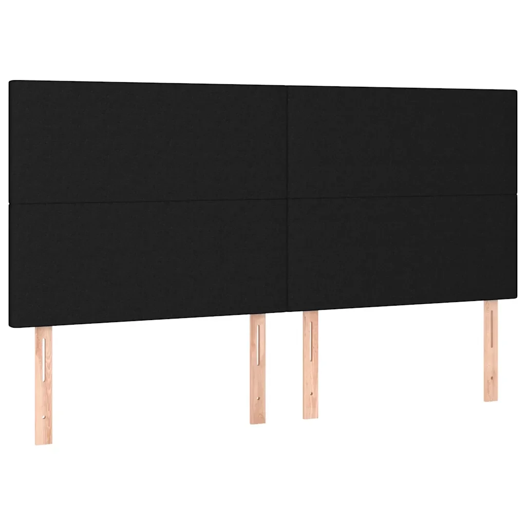 Letto matrimoniale | Letto per adulti | Giroletto senza Materasso Nero 180x200 cm in Tessuto - Image 9