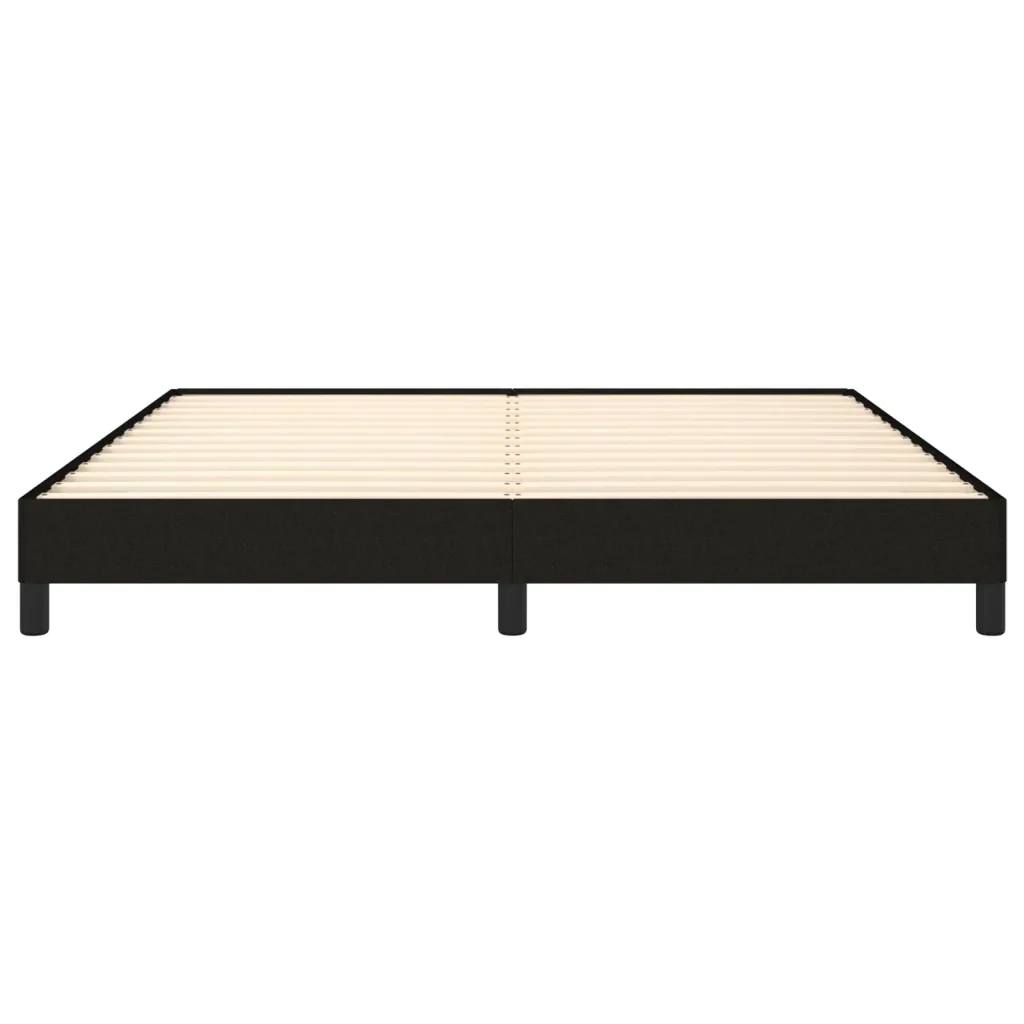 Letto matrimoniale | Letto per adulti | Giroletto senza Materasso Nero 180x200 cm in Tessuto - Image 5