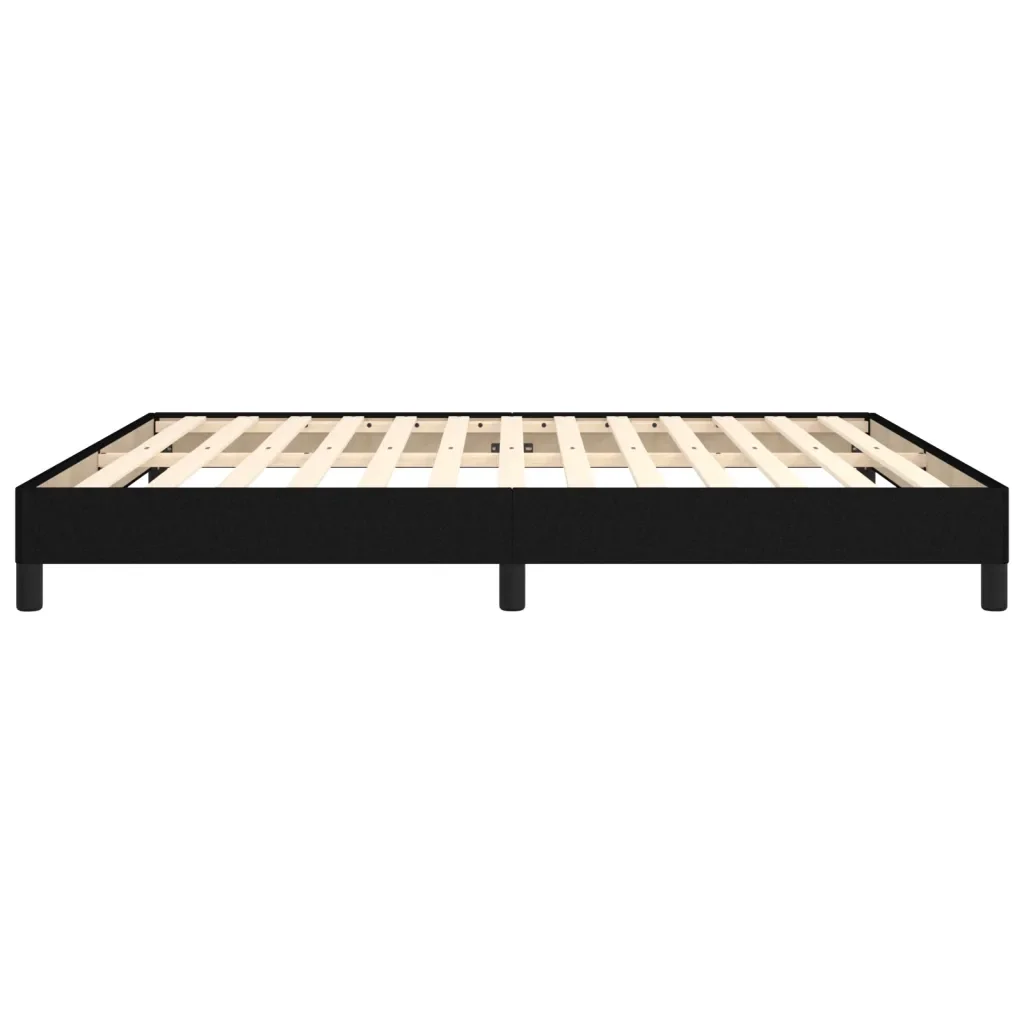 Letto matrimoniale | Letto per adulti | Giroletto senza Materasso Nero 180x200 cm in Tessuto - Image 6