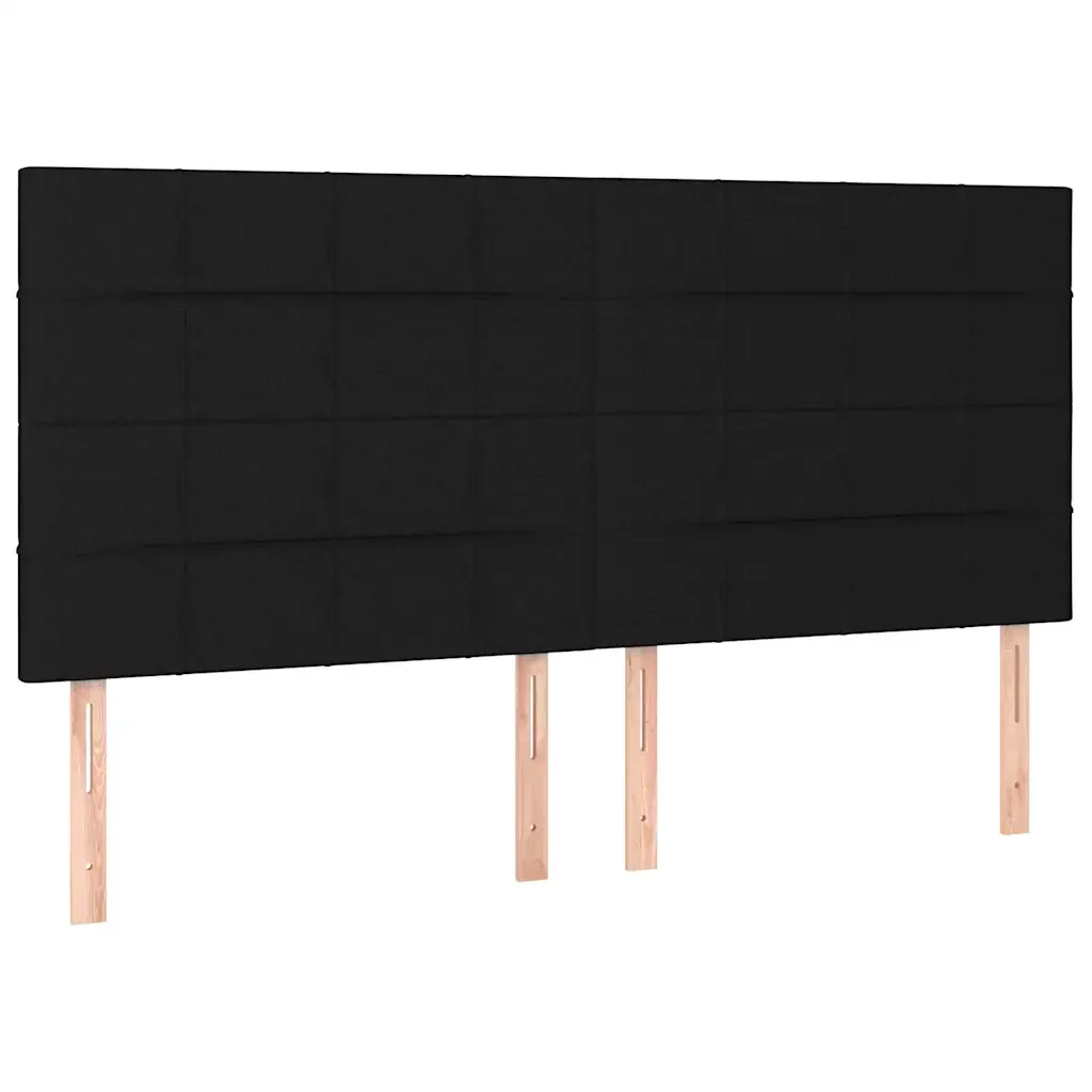 Letto matrimoniale | Letto per adulti | Giroletto senza Materasso Nero 180x200 cm in Tessuto - Image 9