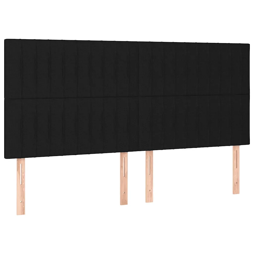 Letto matrimoniale | Letto per adulti | Giroletto senza Materasso Nero 180x200 cm in Tessuto - Image 8