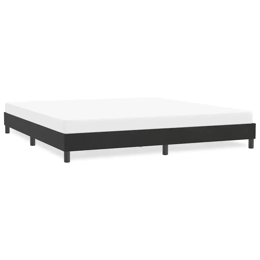 Letto matrimoniale | Letto per adulti | Giroletto senza Materasso Nero 180x210 cm in Velluto - Image 2