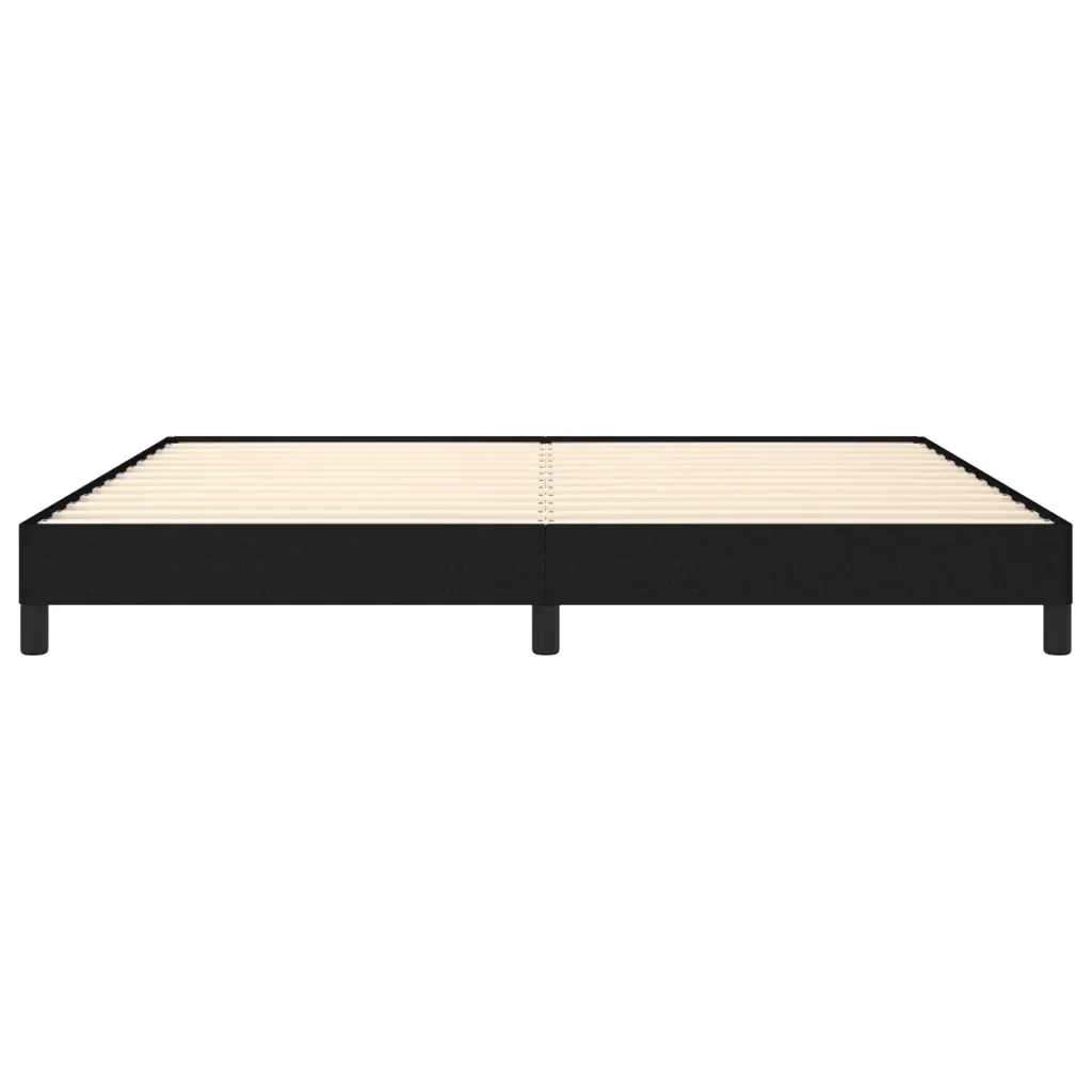 Letto matrimoniale | Letto per adulti | Giroletto senza Materasso Nero 200x200 cm in Tessuto - Image 5