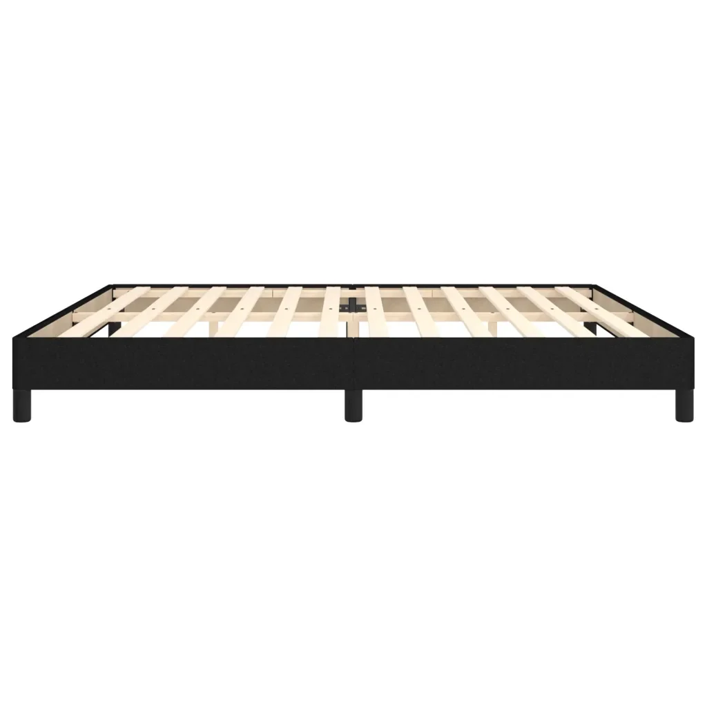 Letto matrimoniale | Letto per adulti | Giroletto senza Materasso Nero 200x200 cm in Tessuto - Image 6