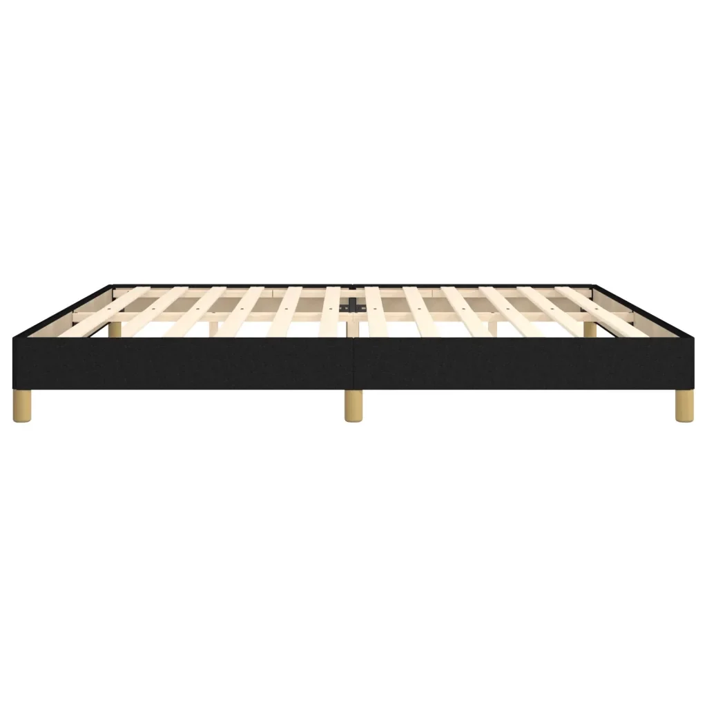 Letto matrimoniale | Letto per adulti | Giroletto senza Materasso Nero 200x200 cm in Tessuto - Image 6