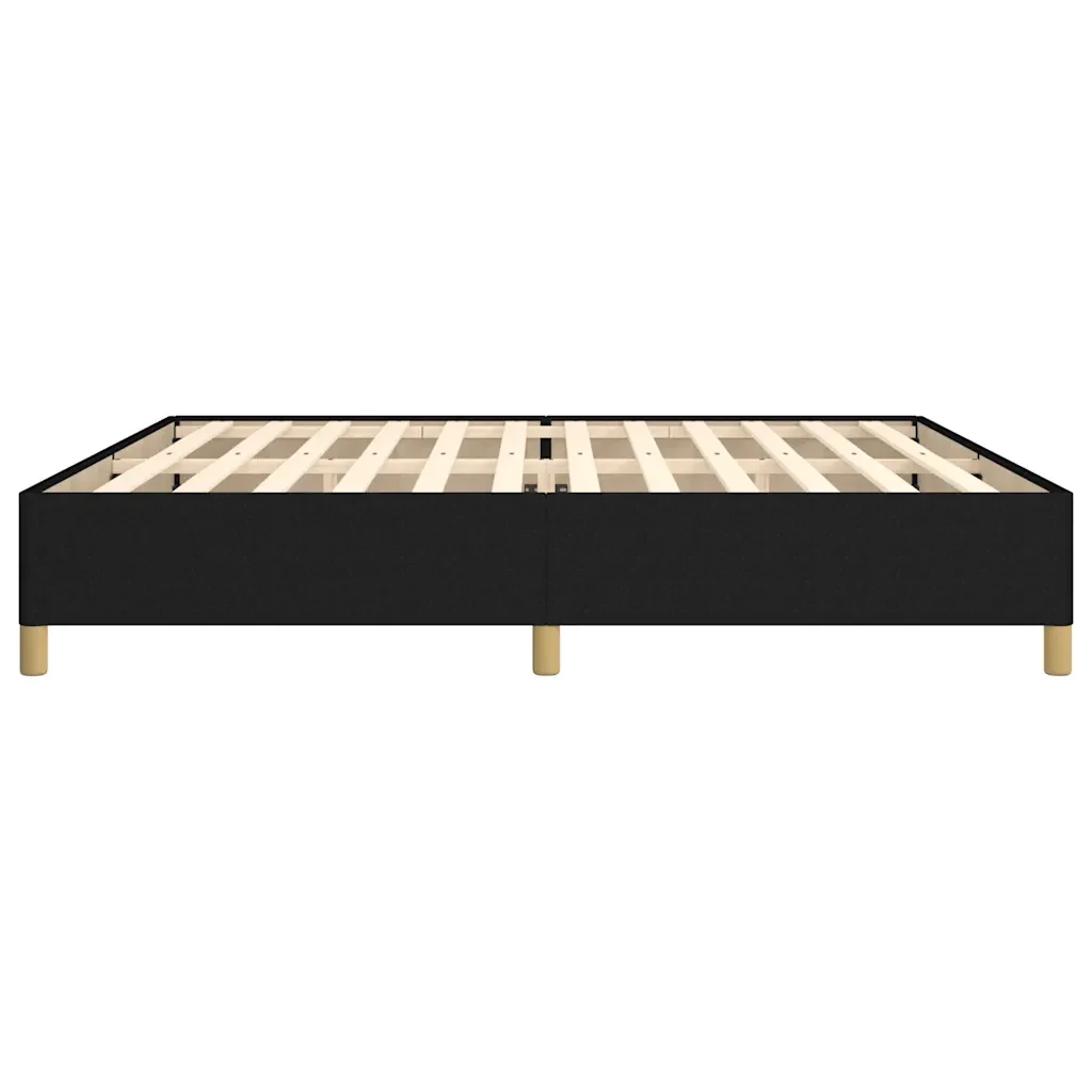 Letto matrimoniale | Letto per adulti | Giroletto senza Materasso Nero 200x200 cm in Tessuto - Image 6