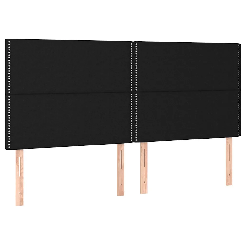 Letto matrimoniale | Letto per adulti | Giroletto senza Materasso Nero 200x200 cm in Tessuto - Image 9