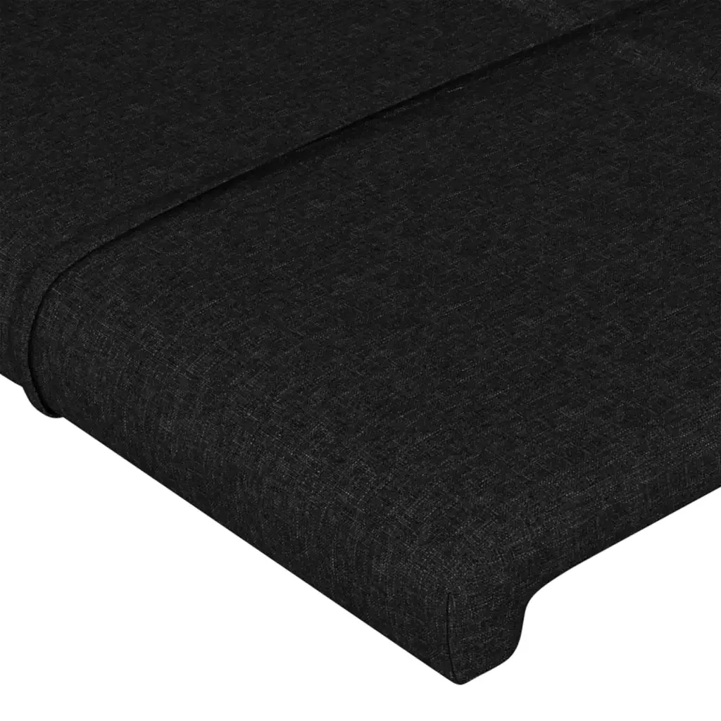 Letto matrimoniale | Letto per adulti | Giroletto senza Materasso Nero 200x200 cm in Tessuto - Image 10
