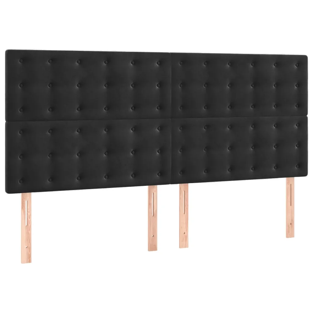 Letto matrimoniale | Letto per adulti | Giroletto senza Materasso Nero 200x200 cm in Velluto - Image 8