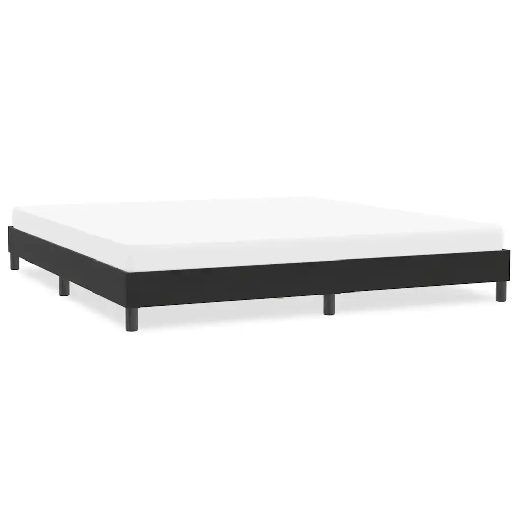 Letto matrimoniale | Letto per adulti | Giroletto senza Materasso Nero 200x210 cm in Velluto - Image 2