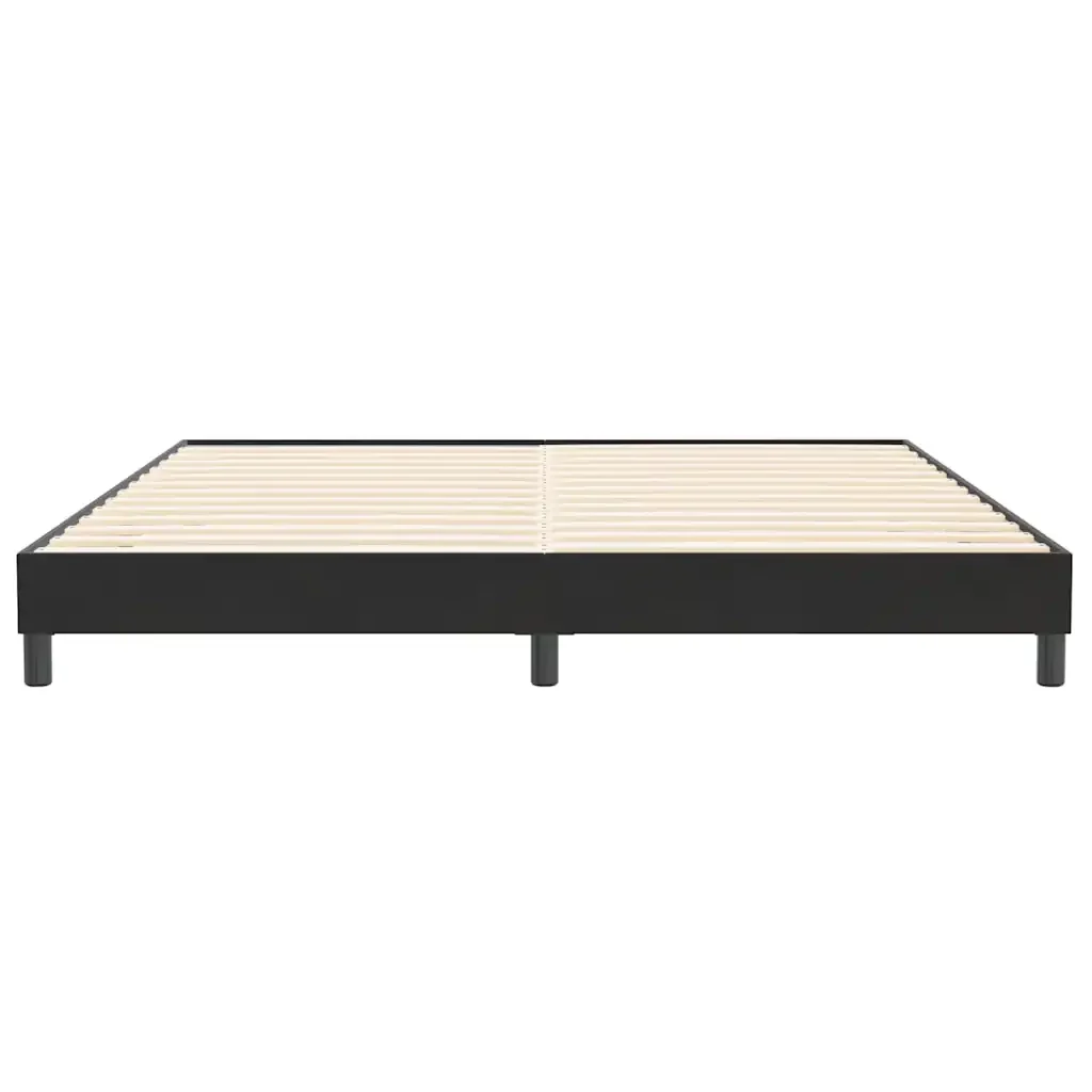 Letto matrimoniale | Letto per adulti | Giroletto senza Materasso Nero 200x210 cm in Velluto - Image 5