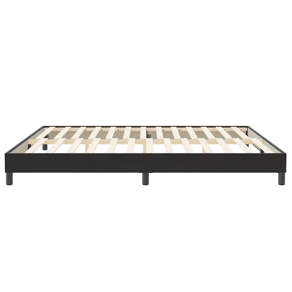 Letto matrimoniale | Letto per adulti | Giroletto senza Materasso Nero 200x210 cm in Velluto - Image 6