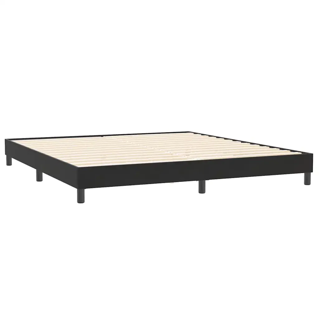 Letto matrimoniale | Letto per adulti | Giroletto senza Materasso Nero 200x210 cm in Velluto - Image 7