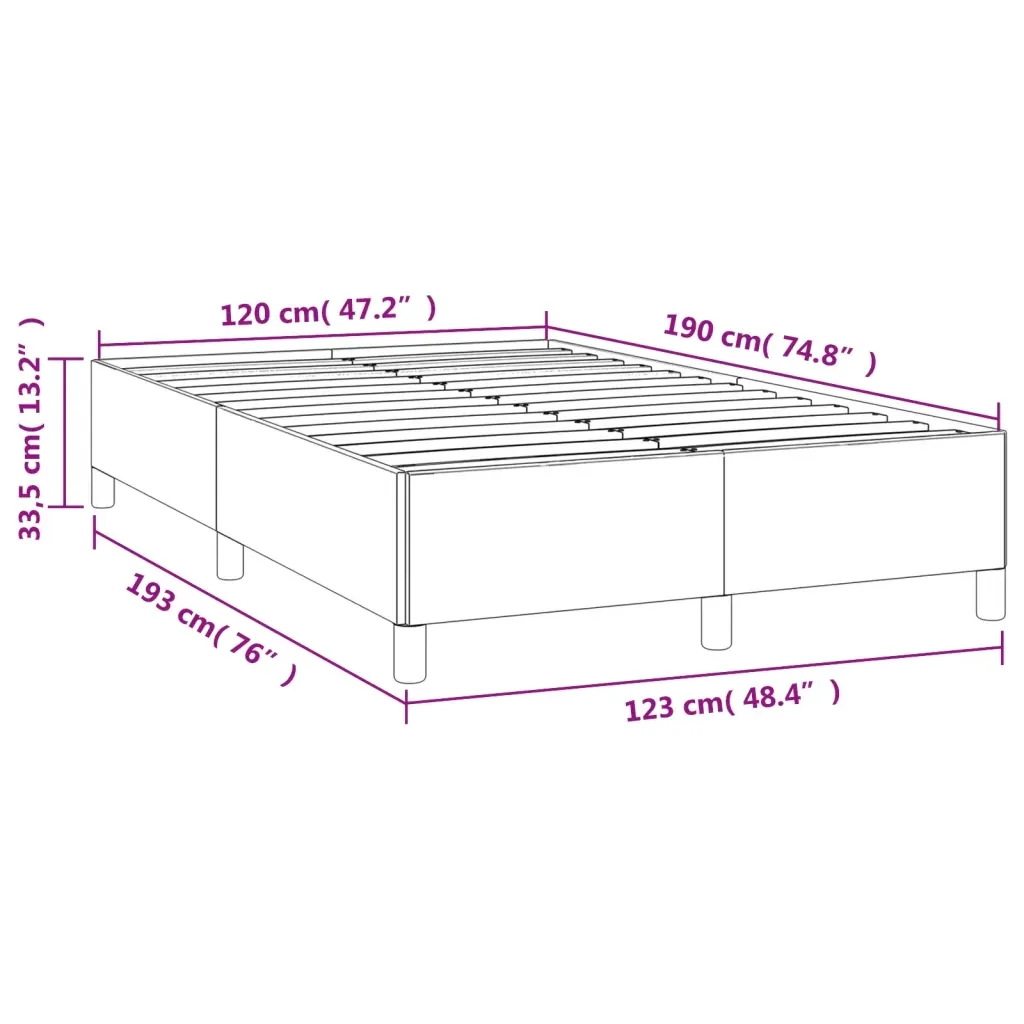 Letto matrimoniale | Letto per adulti | Giroletto senza Materasso Rosa 120x190 cm Velluto - Image 9