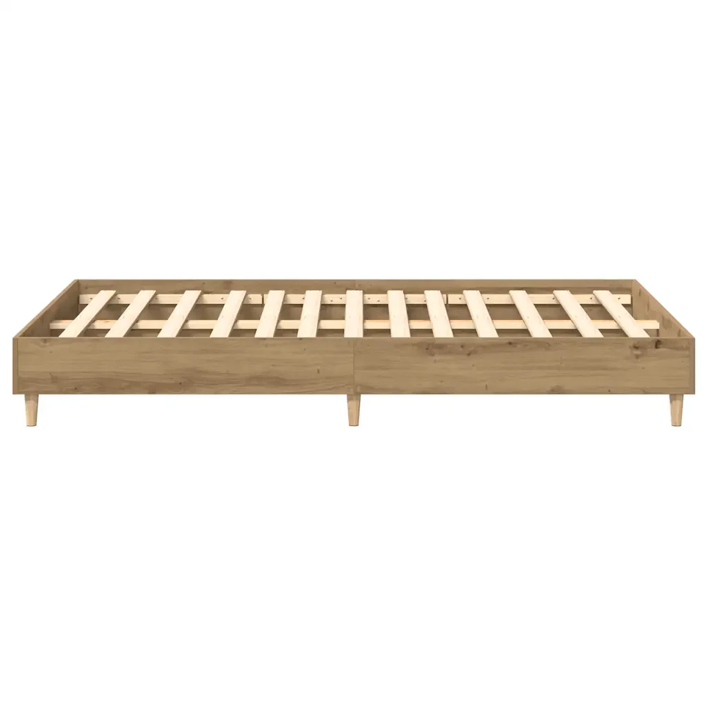 Letto matrimoniale | Letto per adulti | Giroletto senza Materasso Rovere Artigianale 120x190 cm - Image 6