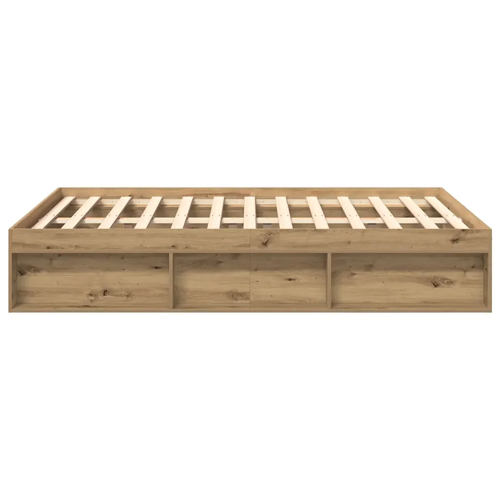 Letto matrimoniale | Letto per adulti | Giroletto senza Materasso Rovere Artigianale 120x190cm - Image 6