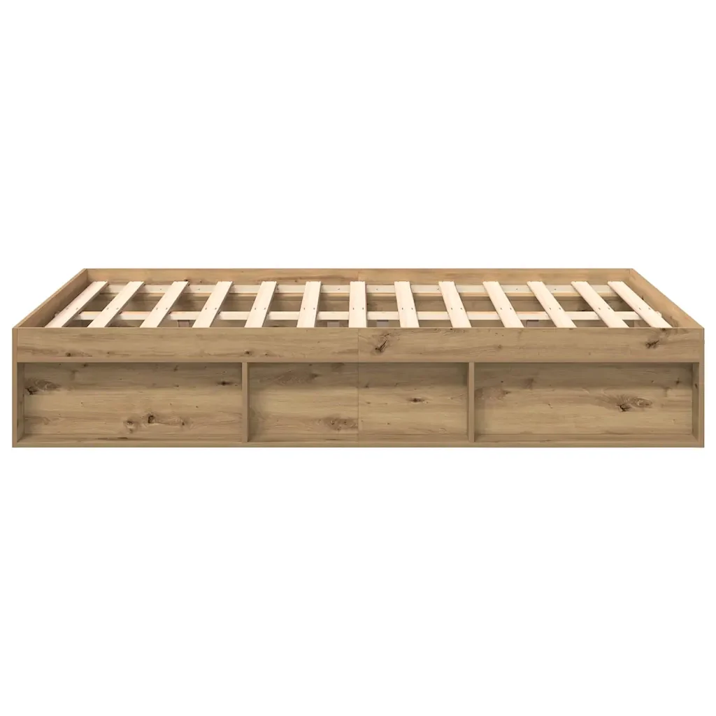 Letto matrimoniale | Letto per adulti | Giroletto senza Materasso Rovere Artigianale 120x200cm - Image 6