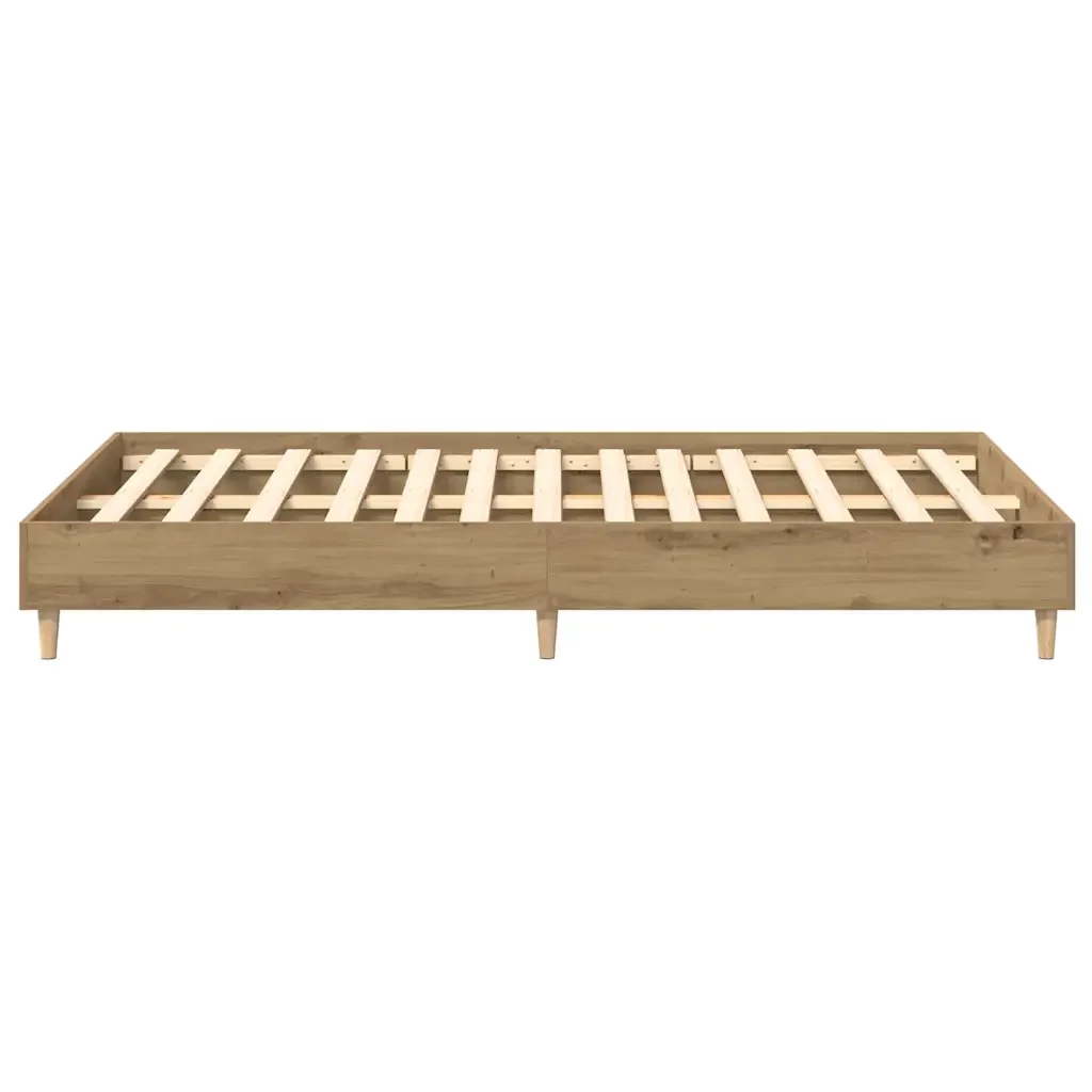 Letto matrimoniale | Letto per adulti | Giroletto senza Materasso Rovere Artigianale 135x190 cm - Image 6
