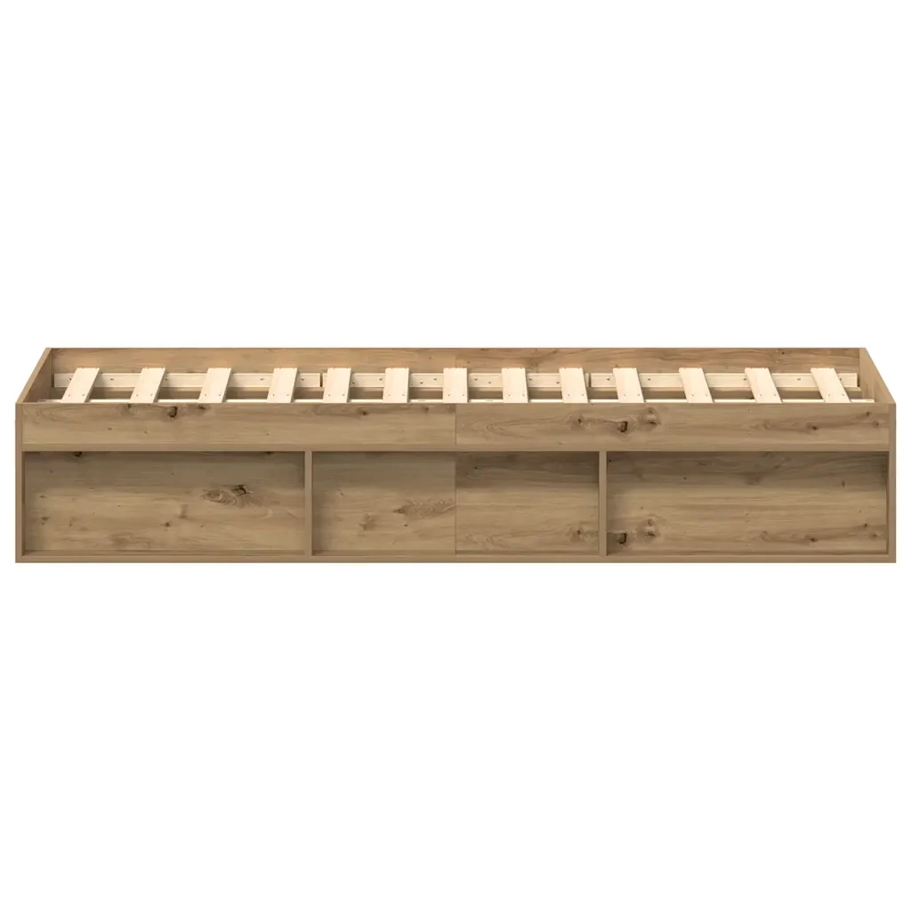 Letto matrimoniale | Letto per adulti | Giroletto senza Materasso Rovere Artigianale 135x190cm - Image 6
