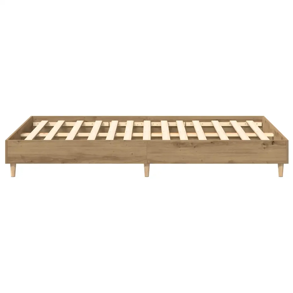 Letto matrimoniale | Letto per adulti | Giroletto senza Materasso Rovere Artigianale 140x190 cm - Image 6