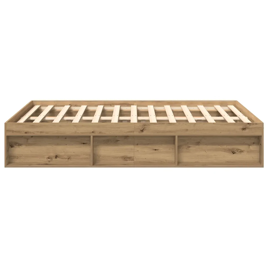 Letto matrimoniale | Letto per adulti | Giroletto senza Materasso Rovere Artigianale 140x190cm - Image 6