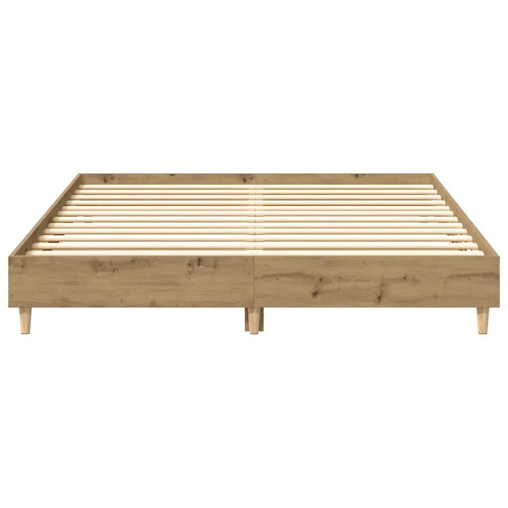Letto matrimoniale | Letto per adulti | Giroletto senza Materasso Rovere Artigianale 140x200 cm - Image 5