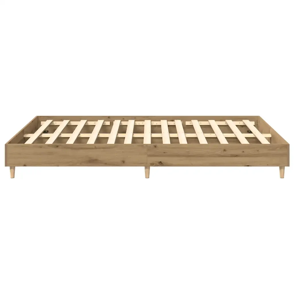 Letto matrimoniale | Letto per adulti | Giroletto senza Materasso Rovere Artigianale 140x200 cm - Image 6