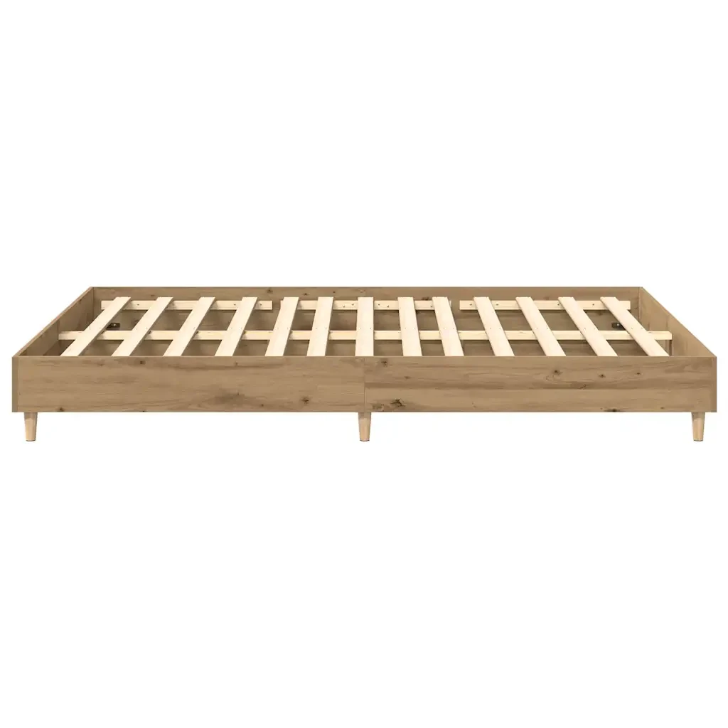 Letto matrimoniale | Letto per adulti | Giroletto senza Materasso Rovere Artigianale 150x200 cm - Image 6