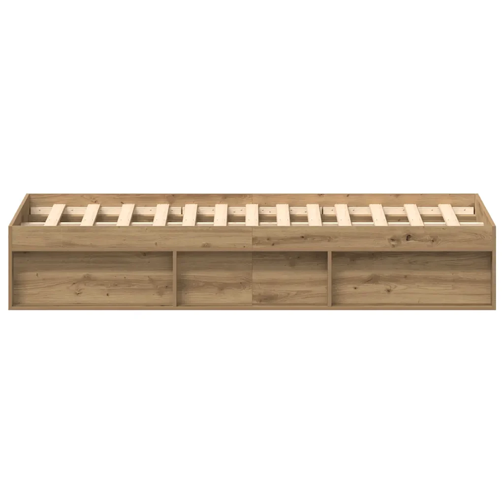 Letto matrimoniale | Letto per adulti | Giroletto senza Materasso Rovere Artigianale 150x200cm - Image 6