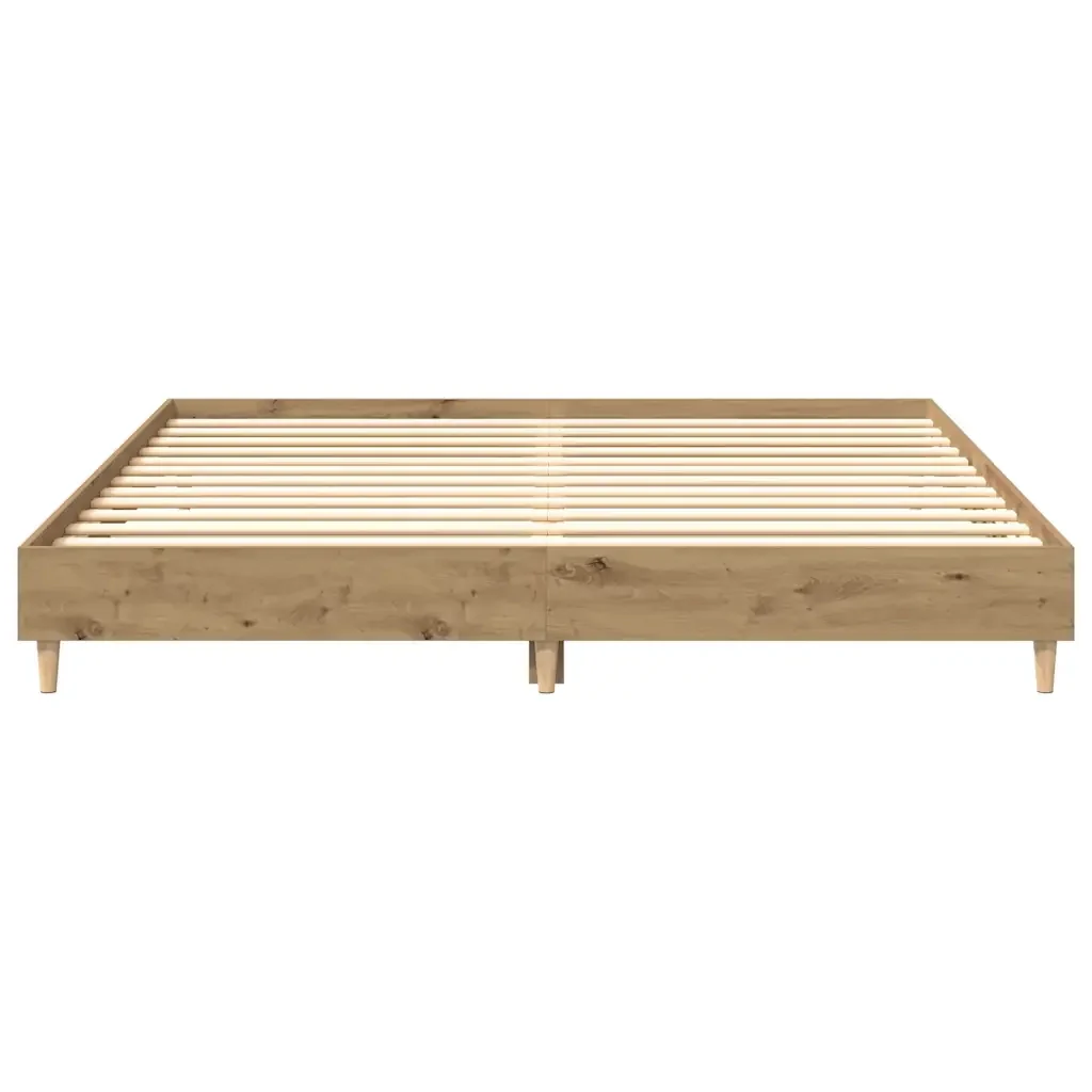 Letto matrimoniale | Letto per adulti | Giroletto senza Materasso Rovere Artigianale 160x200 cm - Image 5