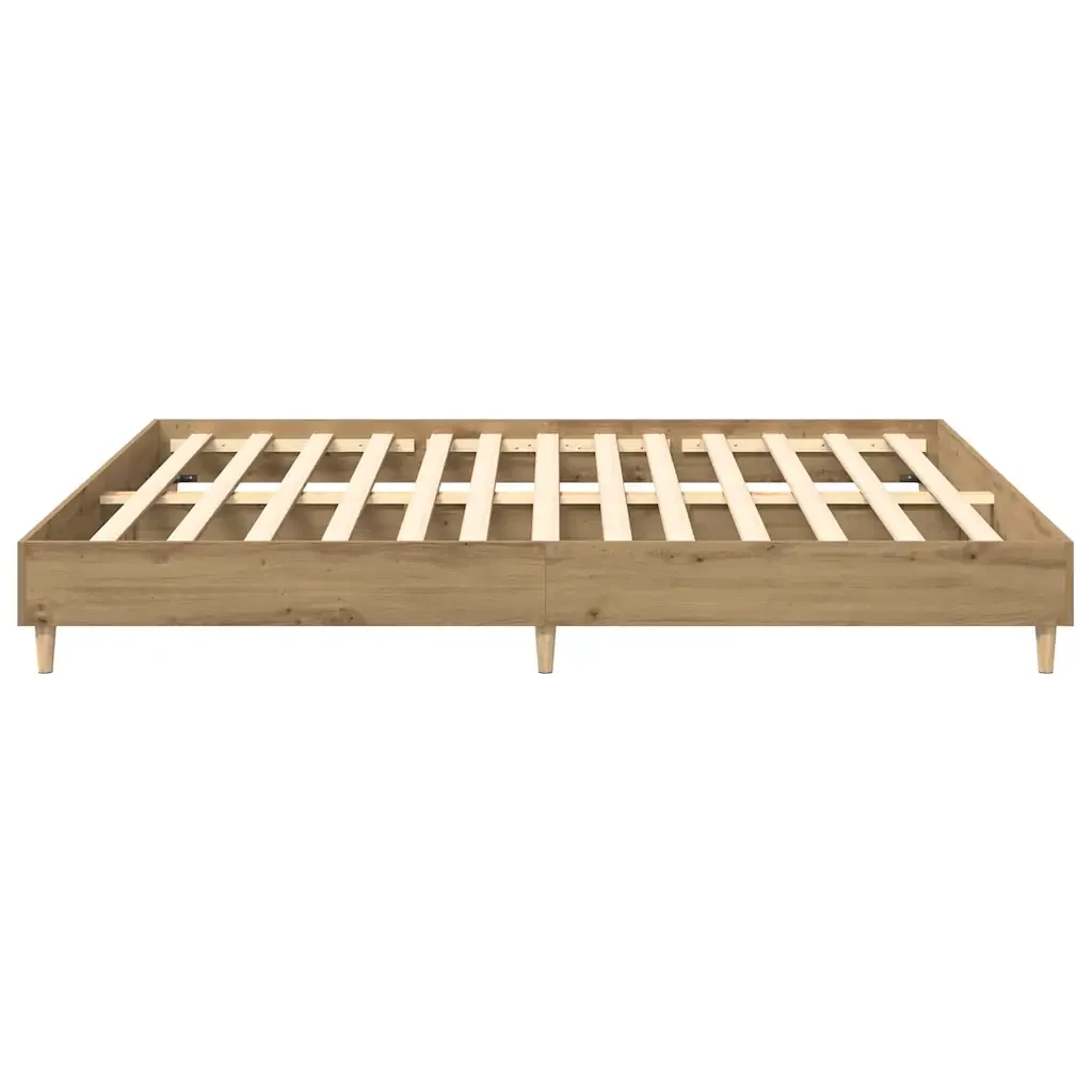 Letto matrimoniale | Letto per adulti | Giroletto senza Materasso Rovere Artigianale 160x200 cm - Image 6