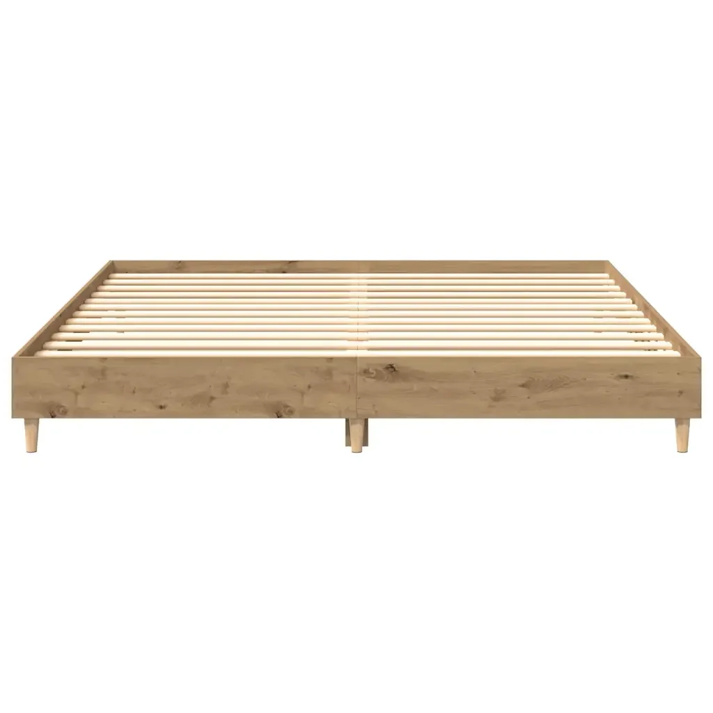 Letto matrimoniale | Letto per adulti | Giroletto senza Materasso Rovere Artigianale 180x200 cm - Image 5