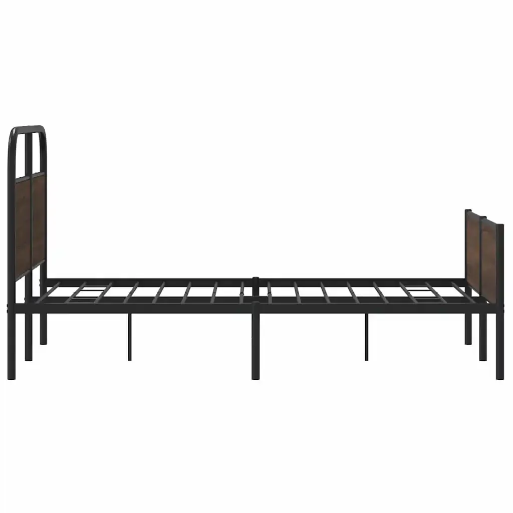 Letto matrimoniale | Letto per adulti | Giroletto senza Materasso Rovere Marrone 140x200 cm Truciolato - Image 6