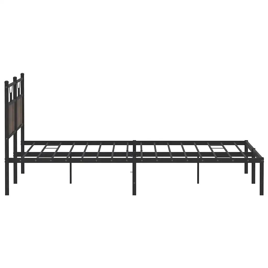 Letto matrimoniale | Letto per adulti | Giroletto senza Materasso Rovere Marrone 160x200 cm Truciolato - Image 7