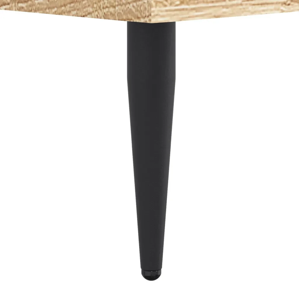 Letto matrimoniale | Letto per adulti | Giroletto senza Materasso Rovere Sonoma 120x200cm in Truciolato - Image 10