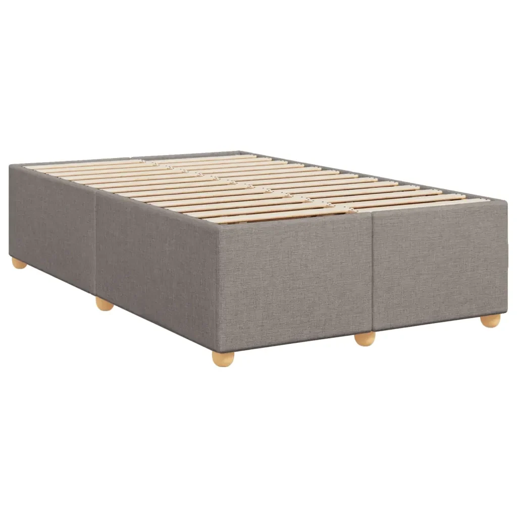 Letto matrimoniale | Letto per adulti | Giroletto senza Materasso Tortora 120x190 cm Tessuto - Image 3
