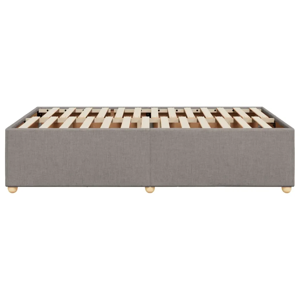 Letto matrimoniale | Letto per adulti | Giroletto senza Materasso Tortora 120x190 cm Tessuto - Image 5