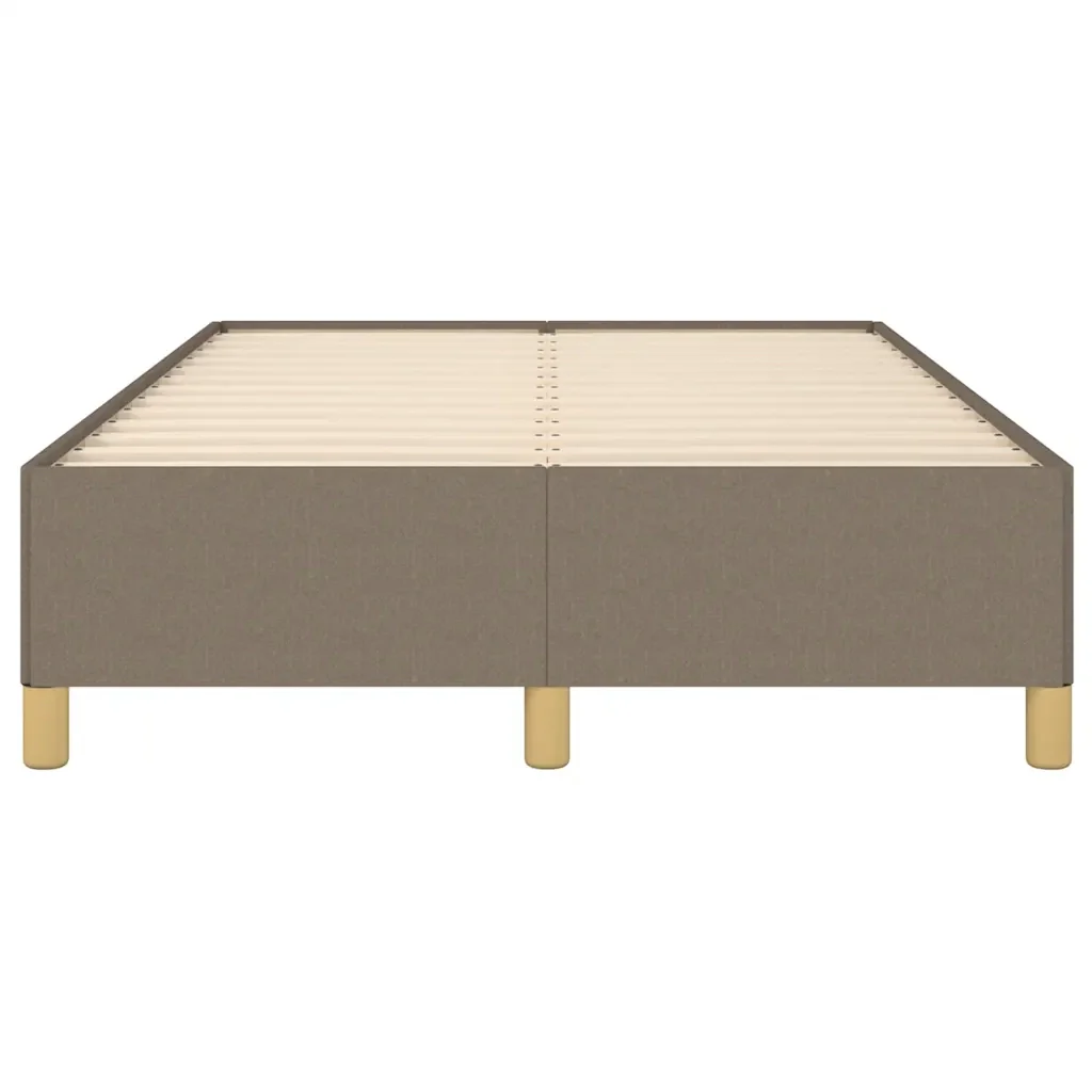 Letto matrimoniale | Letto per adulti | Giroletto senza Materasso Tortora 120x190 cm Tessuto - Image 5