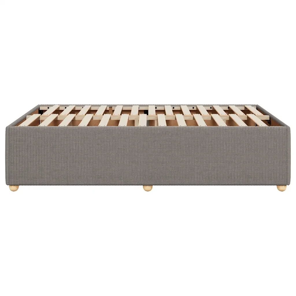 Letto matrimoniale | Letto per adulti | Giroletto senza Materasso Tortora 120x190 cm Tessuto - Image 5