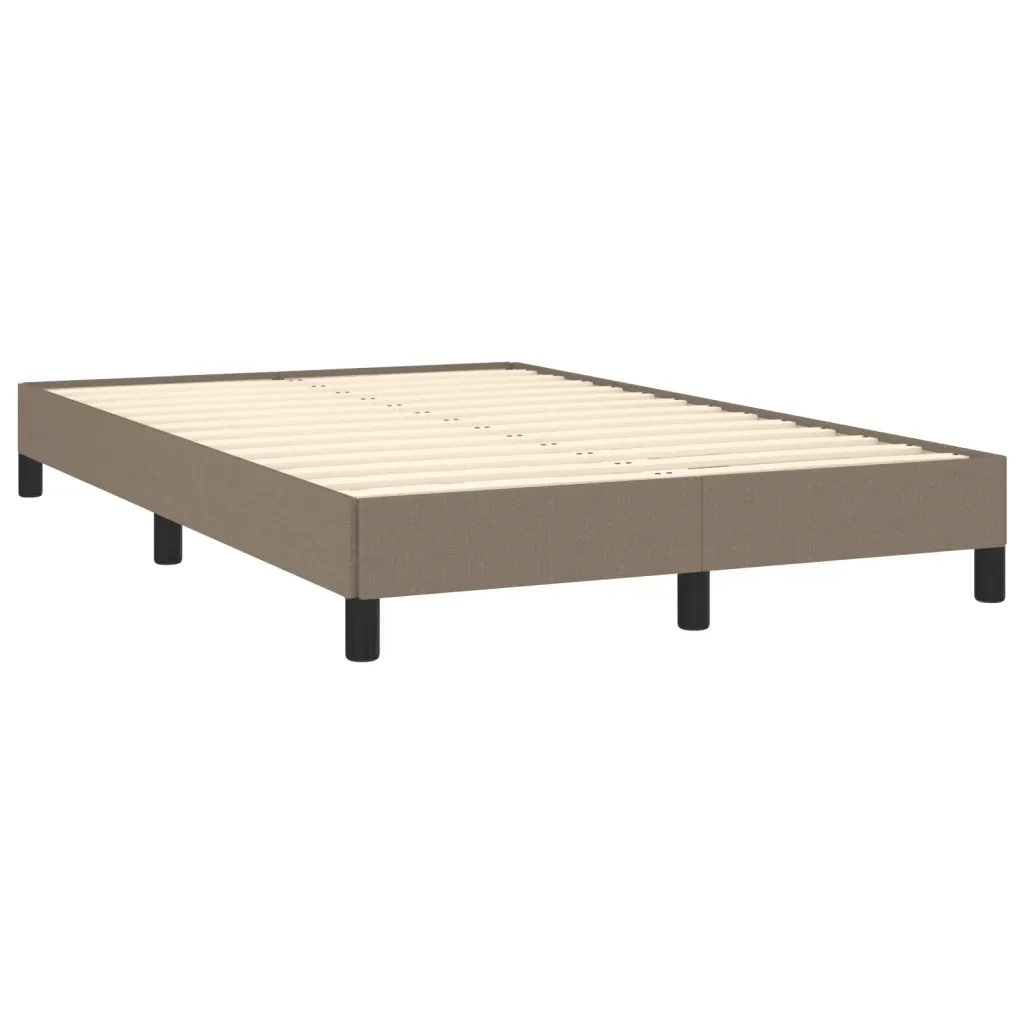 Letto matrimoniale | Letto per adulti | Giroletto senza Materasso Tortora 120x190 cm Tessuto - Image 4