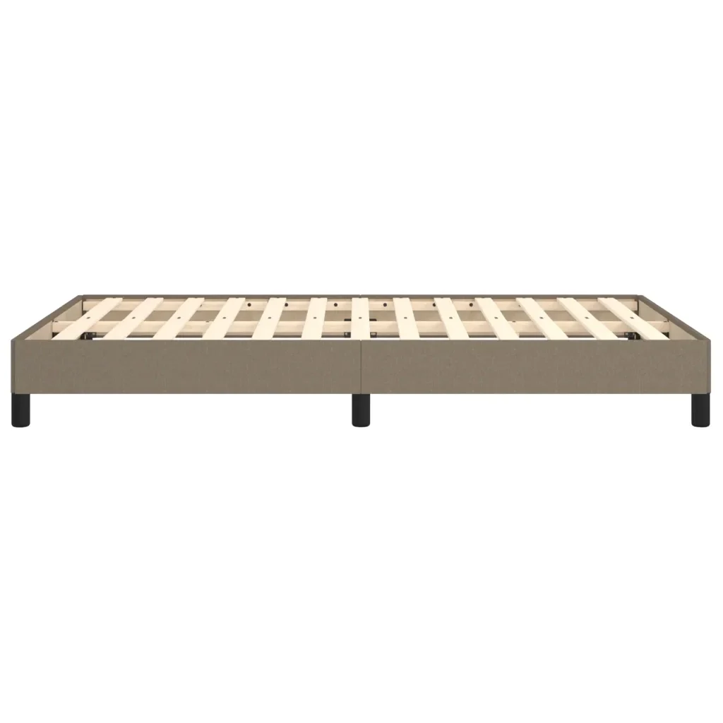 Letto matrimoniale | Letto per adulti | Giroletto senza Materasso Tortora 120x190 cm Tessuto - Image 6