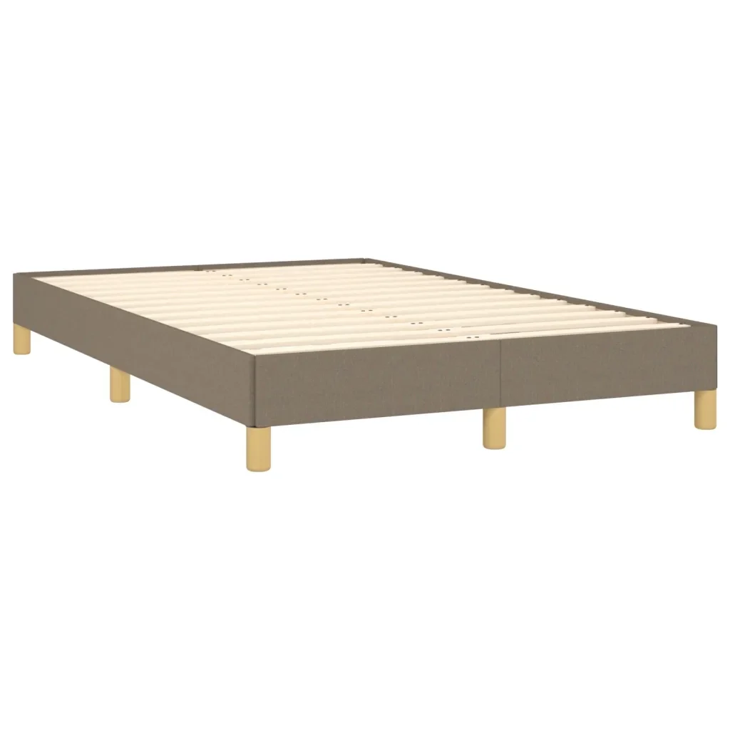 Letto matrimoniale | Letto per adulti | Giroletto senza Materasso Tortora 120x190 cm Tessuto - Image 4