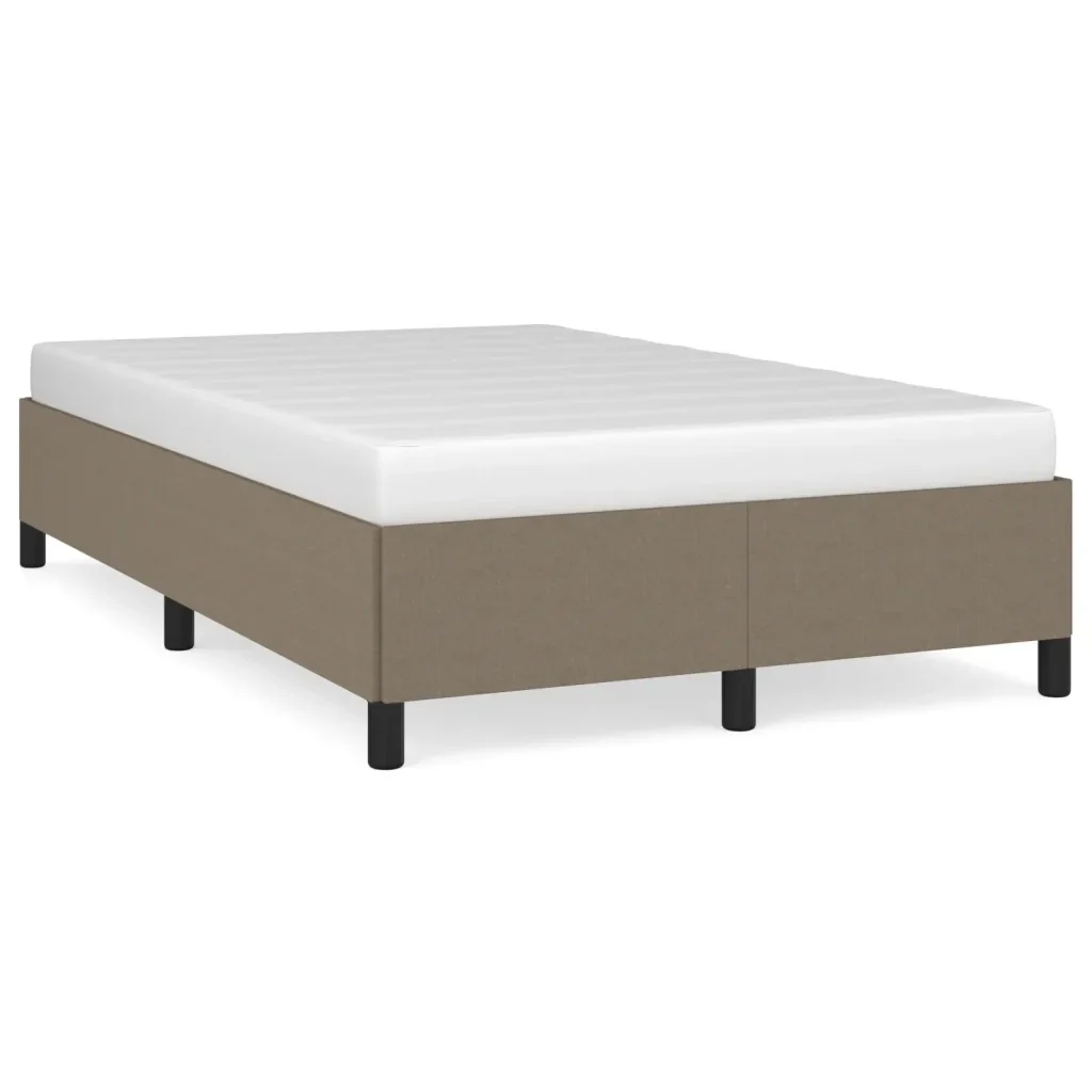 Letto matrimoniale | Letto per adulti | Giroletto senza Materasso Tortora 120x190 cm Tessuto