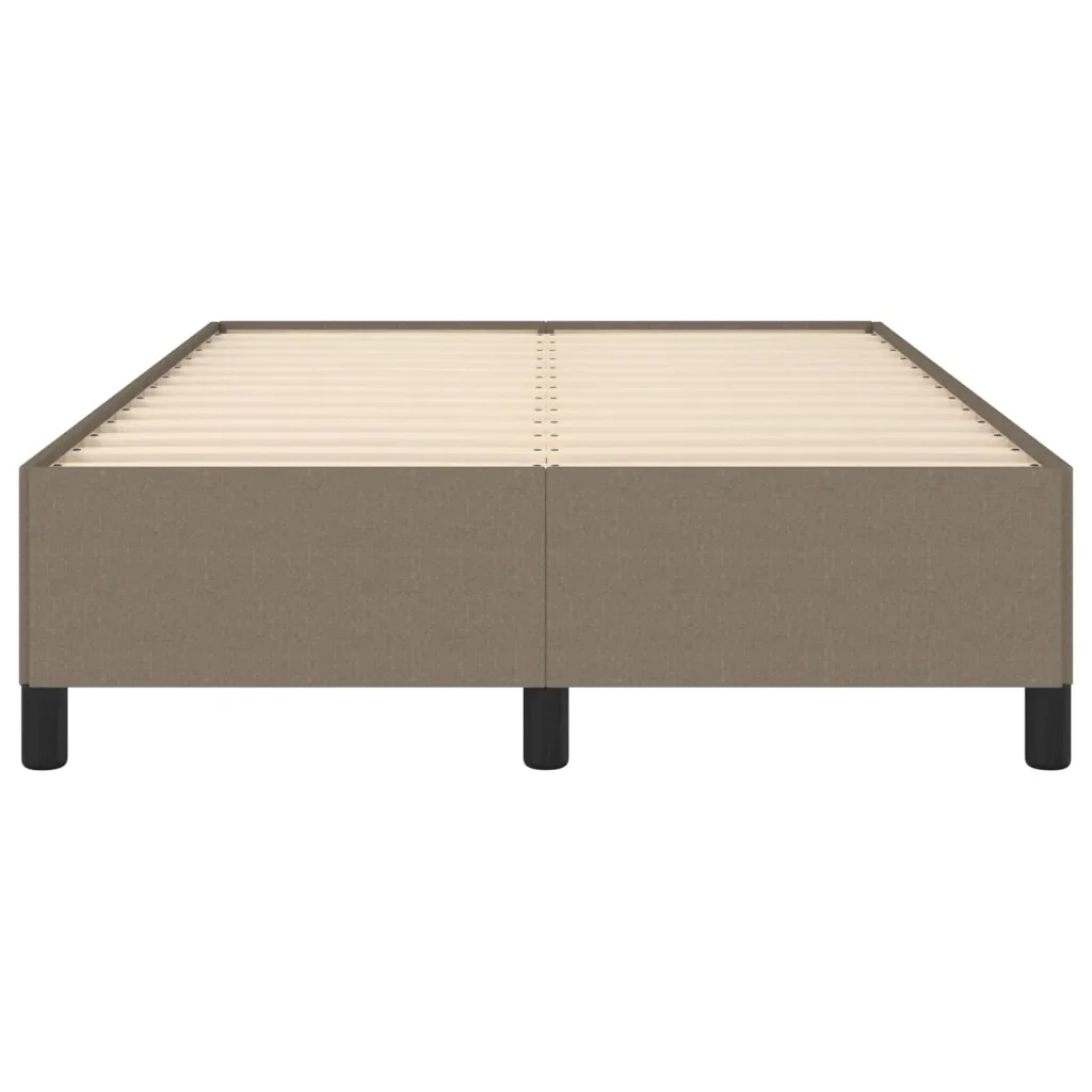 Letto matrimoniale | Letto per adulti | Giroletto senza Materasso Tortora 120x190 cm Tessuto - Image 5