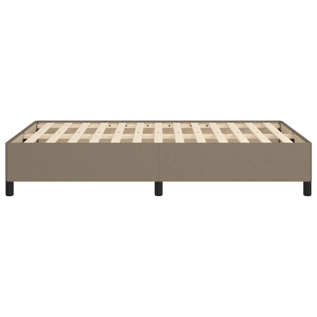 Letto matrimoniale | Letto per adulti | Giroletto senza Materasso Tortora 120x190 cm Tessuto - Image 6