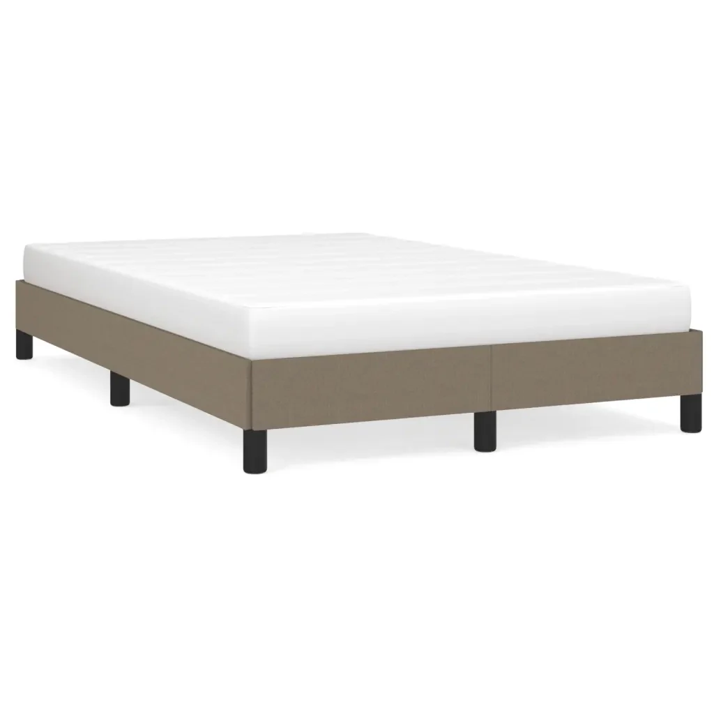 Letto matrimoniale | Letto per adulti | Giroletto senza Materasso Tortora 120x190 cm Tessuto