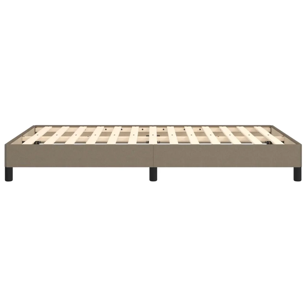 Letto matrimoniale | Letto per adulti | Giroletto senza Materasso Tortora 120x190 cm Tessuto - Image 6