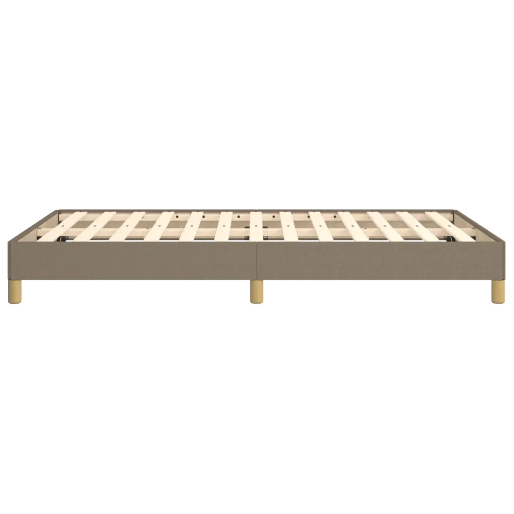 Letto matrimoniale | Letto per adulti | Giroletto senza Materasso Tortora 120x190 cm Tessuto - Image 6